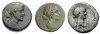 Профиль египетской царицы Клеопатры VII на монетах