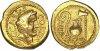 Консул Цезарь на римской золотой монете