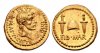 Выпущенная цезареубийцами монета с изображением «императора» Брута на аверсе, «тираноубийственных» кинжалов, шапки отпущенного на волю раба – символа свободы – и сокращенной латинской надписью «Иды марта» - на реверсе