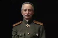Российский полководец генерал Алексей Алексеевич Брусилов со знаком Пажеского корпуса.