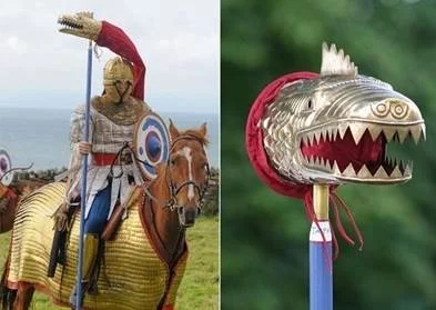 Дракон – римский кавалерийский штандарт, заимствованный римлянами у сарматов (современная реконструкция)