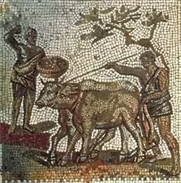 Пахарь и сеятель (римская мозаика)