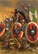 Римские милиты в сражении с германцами (IV век)