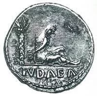 Аллегория покоренной Иyдеи на римской монете
