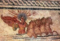 Гелиос-Соль Инвиктyс на римской мозаике