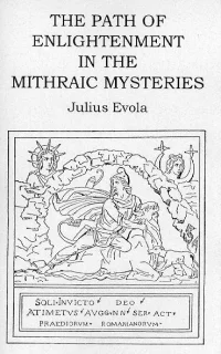 Легенда о Митре на обложке книги Юлиуса Эволы о «пути просветления» в митраистских мистериях