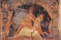 Фреска с изображением заклания Митрой быка