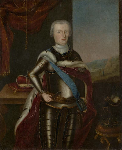 Портрет Антона Ульриха, герцога Брауншвейг-Люнебург-Вольфенбюттельского. Неизвестный художник. Россия (?), 1739–1740 гг. Холст, масло, 35х29 см. ГЭ