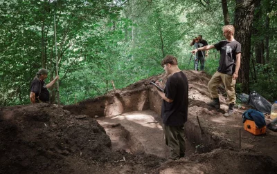 Раскопки на месте находки Барыбинского клада. 2023 г.