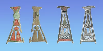 Треугольные фибулы круга восточноевропейских выемчатых эмалей. Середина III века, памятники поречья Упы