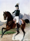 Гвардейский кавалерийский адъютант по тяжелой артиллерии. 1815-1825 гг. Неизвестный художник. 1850-е.