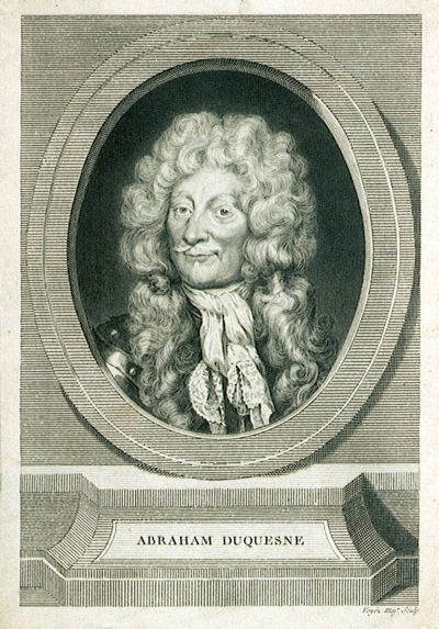 Портрет Abraham Duquesne. Voyez, Magr. 220 mm x 153 mm
