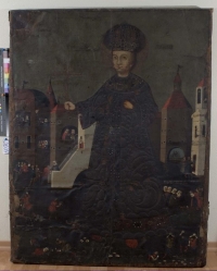 Икона. Димитрий царевич. Россия, г. Углич. XVIII в. Холст, грунт, масло, масло, 114х88,5 см. ГИМ