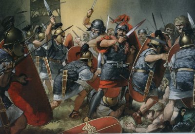 Схватка «контрактников» Цезаря с галлами