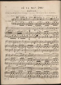 Не верю я : Романс / А. Дерфельдт ; Ou va mon ame? : Romanse / Ф. Мазини : [Для голоса с фп.] - Санкт-Петербург : Менестрель, [1845]. - с. 354-358. - Н.д. : 683. Дерфельдт А.А., Мазини Ф.