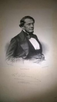 К.Д. Кавелин. Лист из издания «Портретная галерея русских литераторов, журналистов, художников и других замечательных людей». Лист из издания «Портретная галерея русских литераторов, журналистов, художников и других замечательных людей». Борель Петр Федорович. 1869, Санкт-Петербург. Бумага, литография, лист накатанный, 43,4х31,4. ФГБУК "Государственный музей истории российской литературы имени В.И. Даля"