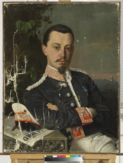 Портрет Ф.А. Вольфа. Игорев (Игирев), Лев Степанович. 1860 г. Россия. Холст, масло, 79,5х61,5 см. ГЭ