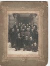 Группа солдат 9-й роты 147-го пехотного Самарского полка с двумя офицерами роты. Фотография, г. Ораниенбаум, 1910 год. Фотобумага, бром-серебряная печать, 13,5х10,3 см. Спб ГБУ "Краеведческий музей г. Ломоносова