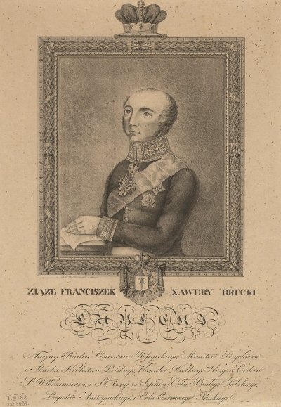 Князь Ксаверий Францевич Друцкий-Любецкий ((Franciszek Ksawery Drucki-Lubecki) (1778-1846).