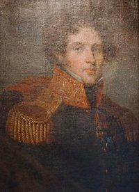 Портрет генерал-майора барона Федора Васильевича Дризена (1781-1851). Ромбауер Иоганн. 1814 г. Масло, холст, 62х49 см. в свету. ФГБУК "Государственный музей Л.Н. Толстого"