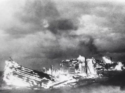 Горящая деревня в Белоруссии © РИА Новости