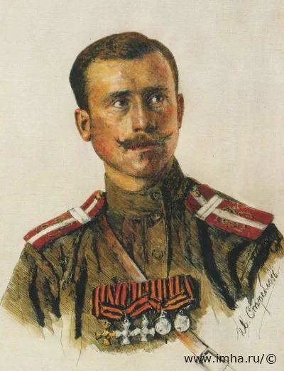 Иван Стреблов. «Младший фейерверкер 33-й артиллерийской бригады Г. Раевский». 1916-1917 гг.