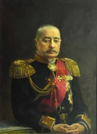 Адмирал Диков Иван Михайлович . Першаков Александр Федорович. 1907 г., Российская Империя.  Холст, масло, 89 х 67 см. ЦВММ
