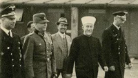 Великий муфтий Иерусалима аль Хусейни в Германии в 1943 году.