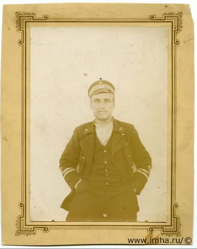 Валериан Иванович Альбанов, русский мореплаватель. Фотография. Российская империя, 1900-е гг. Картон, фотобумага, 21,5 х 17 см. Краевое ГАУК "Красноярский краевой краеведческий музей"