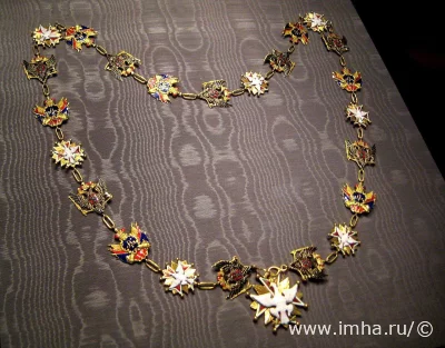 Знак ордена на цепи. Коронационная регалия Николая 1 для коронации на Царство польское (1829 год).