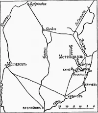 Схема сражения при с. Доброе 30 августа 1708 г. в Северную войну