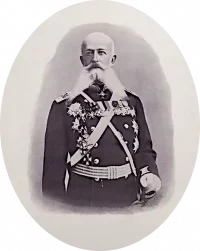 Командир корпуса генерал от кавалерии барон Бильдерлинг. Российская империя, Санкт-Петербург, 1904-1905 гг. Прокудин-Горский С.М. (фотограф, владелец ателье) 1863-1944. Бумага, фотомеханическое воспроизведение, ГИМ