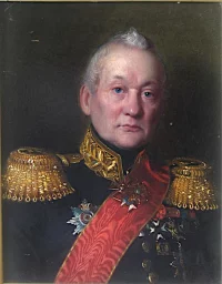 Богданович Лука Федорович (1779-1865), вице-адмирал. Портрет. Неизвестный художник. Россия, 1850-1853 гг. Холст, масло, живопись, 32х25 см. СПб. ГБУК "Государственный мемориальный музей А.В. Суворова"