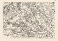 Карта местности при Фершампенуазе,1814. Неизвестный мастер. Начало XIX в. Бумага, цинкография, 24_2140 см. ГИМ