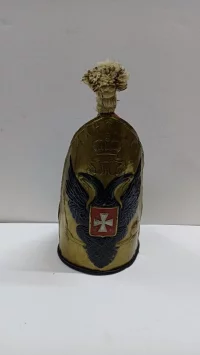 Шапка гренадерская унтер-офицера 1-го батальона Лейб-Гвардии Измайловского полка. Март 1800-1801 гг. высота с кистью 40,5 см; диаметр 20,5 см. ВИМАИВиВС