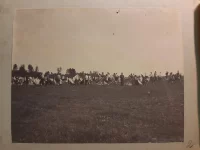 Альбом с фотографиями. Лейб-Гвардии Егерский полк на маневрах. Бивак на маневрах. 1900 г. Желатино-серебряный отпечаток, 9х12 см; 12х15 см. ГИМ