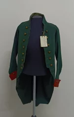 Мундир офицерский 4-го батальона Лейб-Гвардии Егерского полка. 1796-1801 гг. Длина по спинке 89,5 см. ВИМАИВиВС