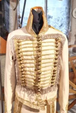 Доломан обер-офицера образца 1809-1812м гг. Новодел. СССР, Вторая половина XX века. Сукно, лен, 36,0х40,0х52,0 см. ГБУК Рес. Татарстан "Елабужский государственный историко-архитектурный и художественный музей-заповедник"