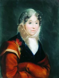 Екатерина Александровна Долгорукая (урожд. Бутурлина), княгиня, статс-дама (?), портрет работы А.Г. Венецианова