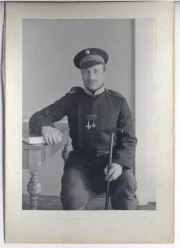 Рядовой 98-го Юрьевского полка Хмелев Дмитрий Карпович