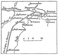 Карта Дольний Дубняк в Русско-Турецкую войну 1877-1878 гг.