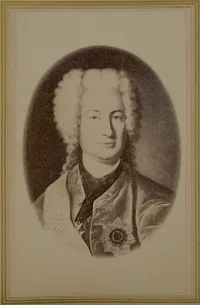 Граф Бестужев-Рюмин М.П., дипломат. Исторический альбом портретов известных лиц XVI-XVIII в.в. Фоторепродукция. Россия, С.- Петербург, 1870 г. Фотобумага матовая, картон, ледерин, печать типографская, фотопечать, тиснение, 26,5х34 альбом, 9х5 фото. ОГБУК "Смоленский государственный музей-заповедник"