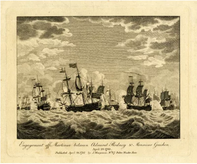 Сражение у острова Мартиника в 1780 г.