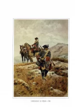 Grenar zu Pferd 1730. Конный гренадер. 1730 год.