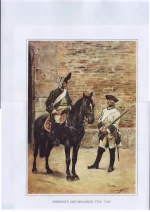 Grenadier und Dragoner 1740—1756. Австрийские конный драгун и гренадер в 1740-1756 гг.