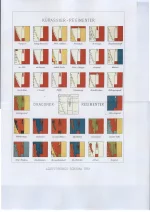 Adjustierungs-Schema 1762 (Kürassiere, Dragoner). Расцветка обмундирования кирасирских и драгунских кавалерийских полков австрийской армии в 1762 гг.