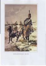 Chevauleger und Husar 1769—1798. Австрийский легкий кавалерист (шеволежер) и гусар в 1769-1798 гг.