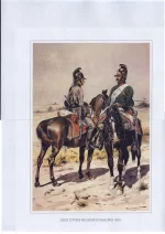 Jäger zu Pferd und leichter Dragoner 1800. Конный егерь и легкий драгун в 1800 г.