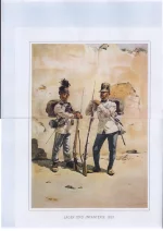 Jäger und Infanterie 1859. Егерь и пехотинец австрийской армии в 1859 г.