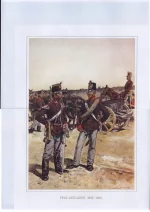 Feld-Artillierie 1852—1860. Пешая артиллерия. Австрийская армия. 1852-1860 г.